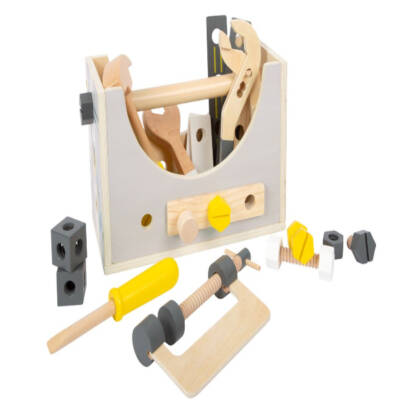 Houten 2-in-1 gereedschapskist