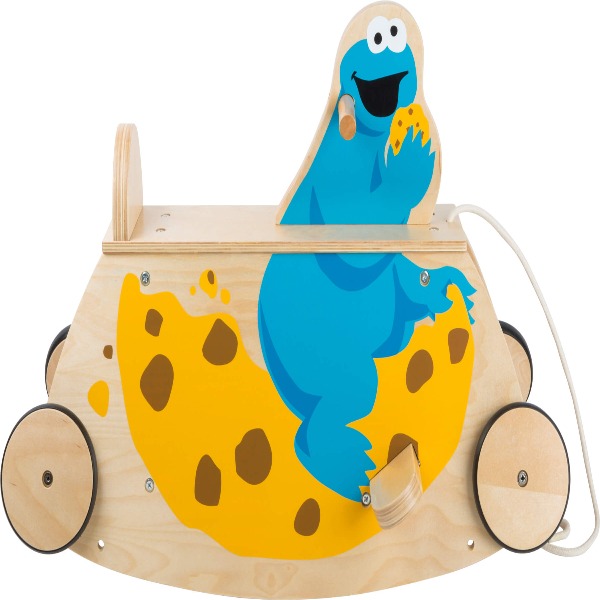 Houten Loopwagen Koekiemonster