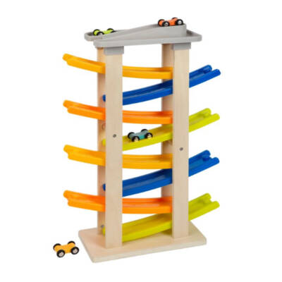 Houten Racebaan met parkeerdek