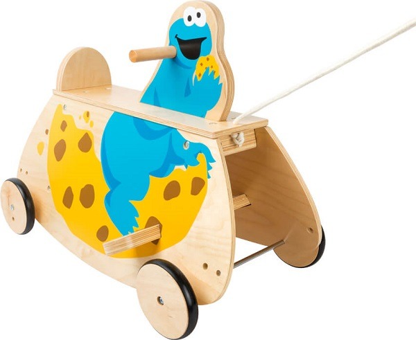 Houten Loopwagen Koekiemonster - Afbeelding 2