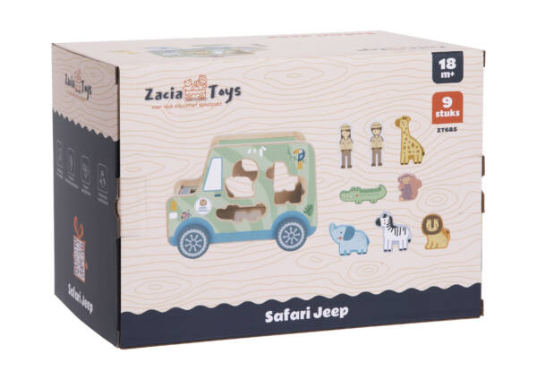 ZaciaToys houten safari jeep - Afbeelding 7